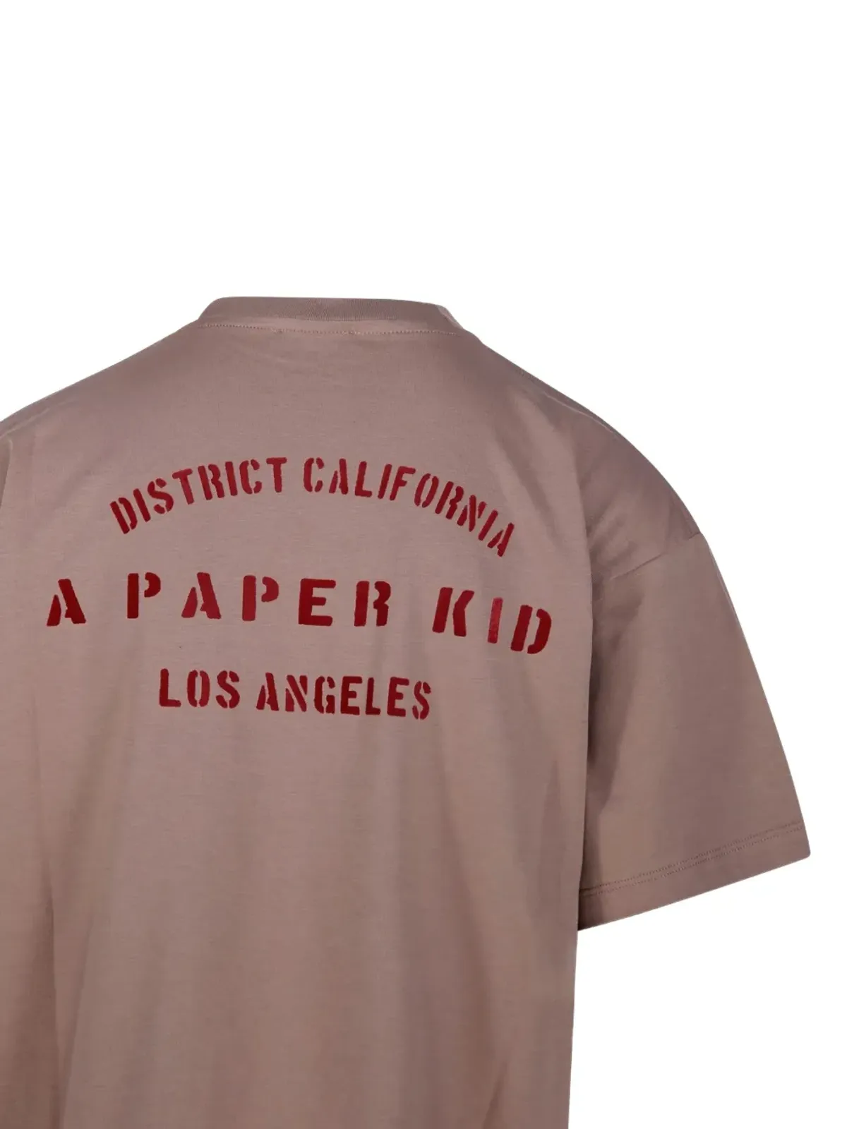 A Paper Kid テキストプリントTシャツ - ブラウン - 画像3