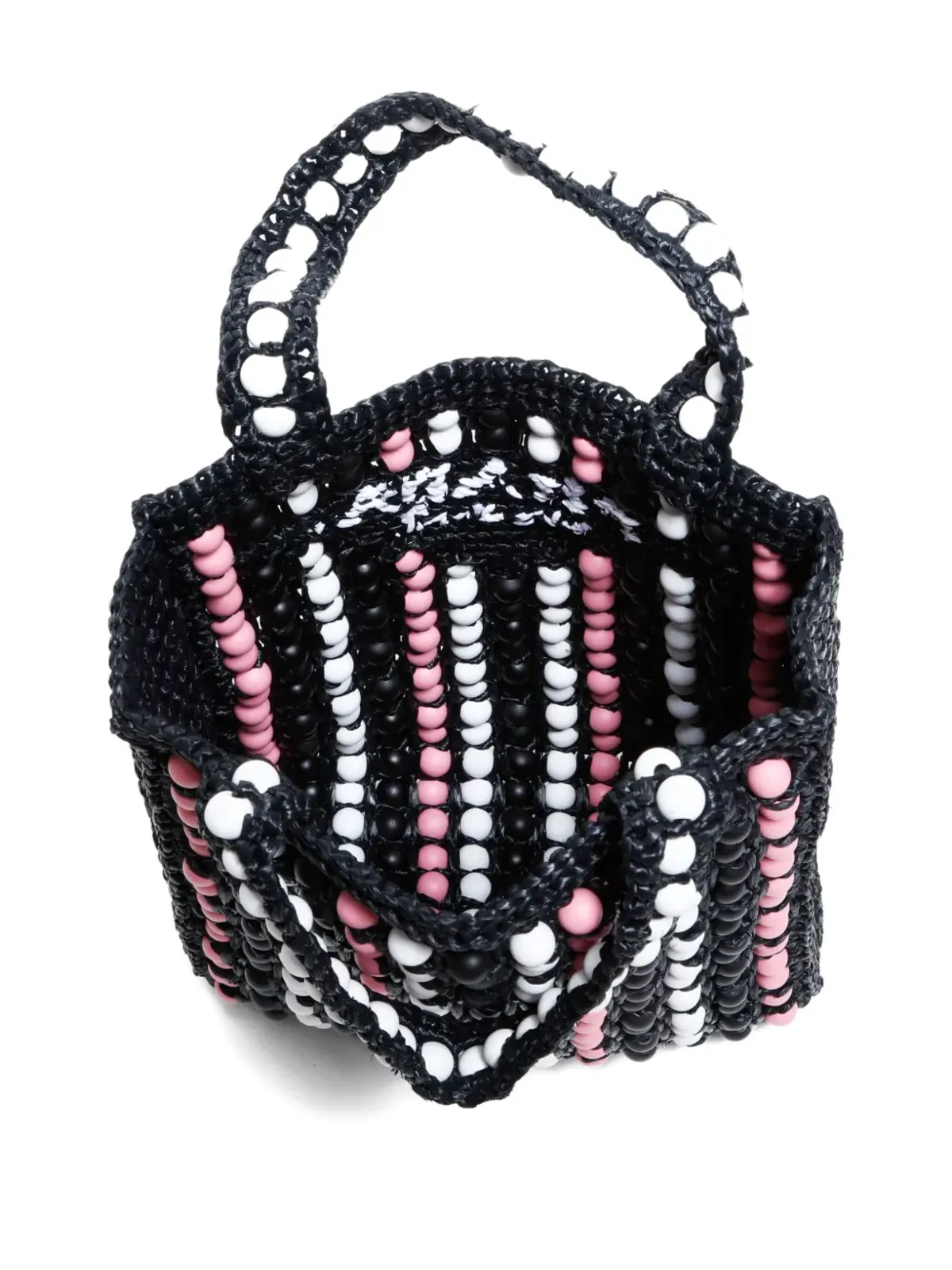 Prada Pre-Owned 2000s raffia tote bag - Black - 画像5