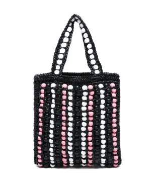 Prada Pre-Owned 2000s raffia tote bag - Black - サムネイル2