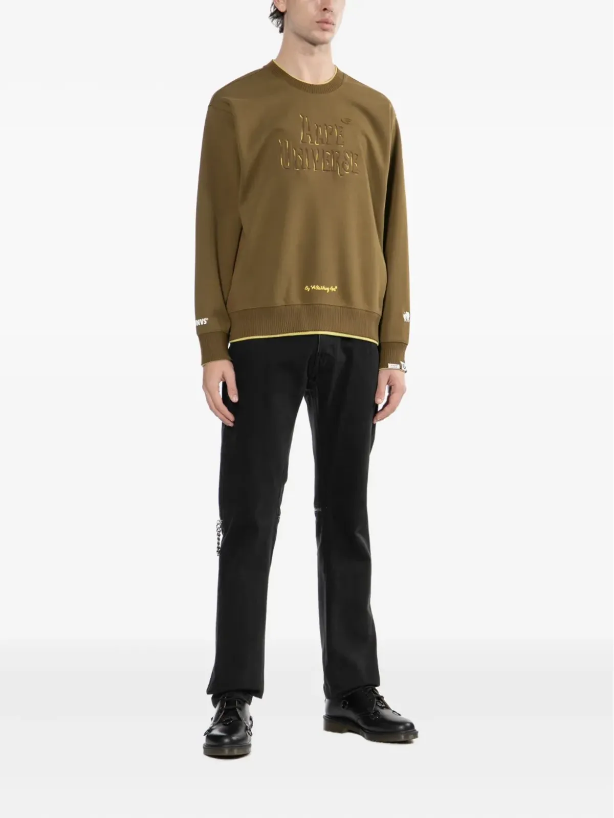 AAPE BY *A BATHING APE® ロゴエンボスドスウェットシャツ - 画像2
