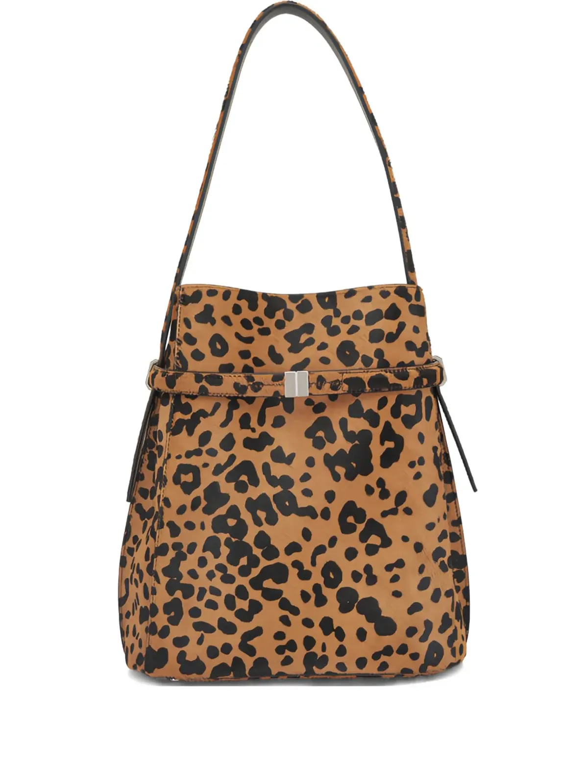 TOTEME leopard-print shoulder bag - Brown - 画像1