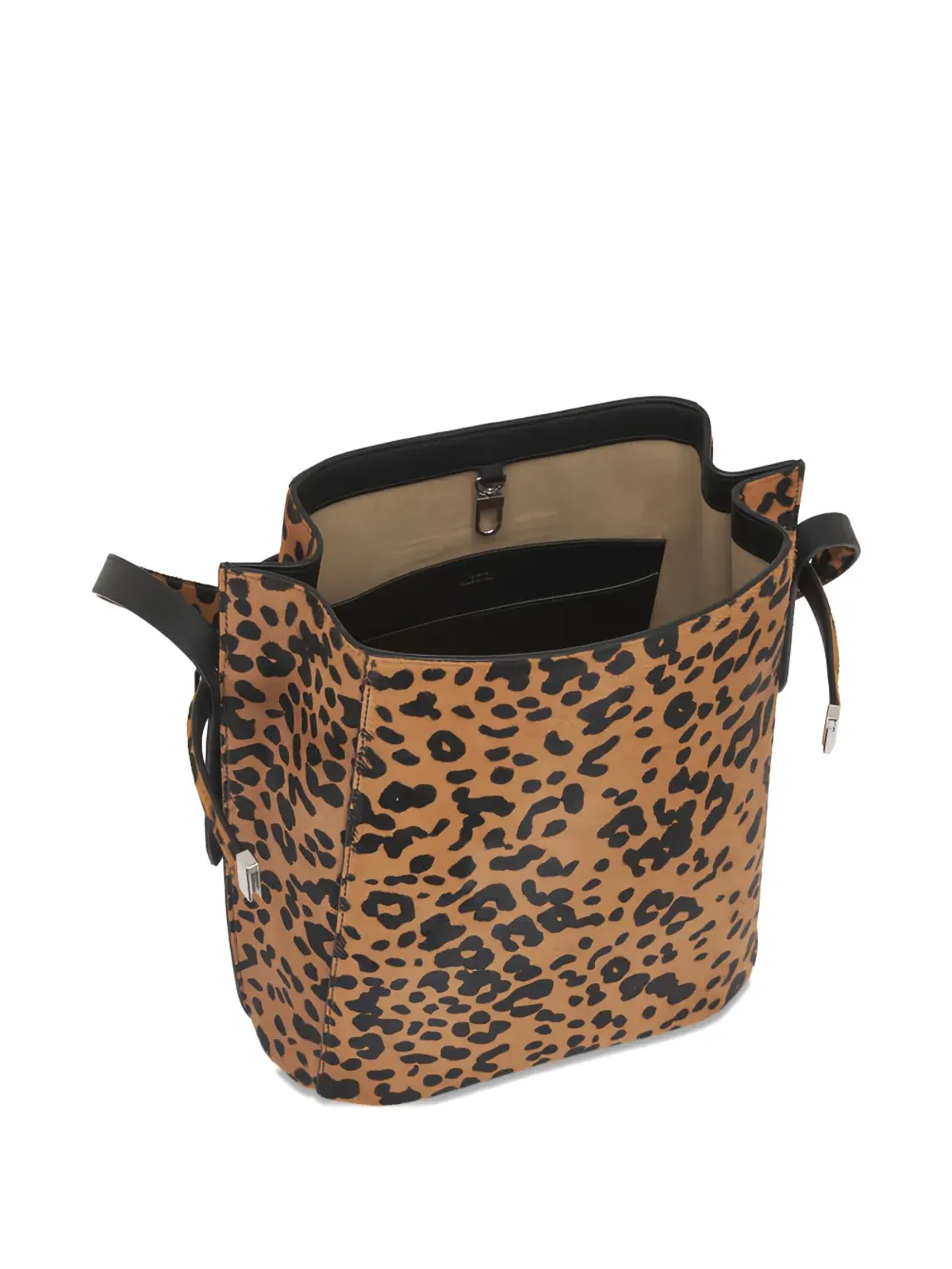 TOTEME leopard-print shoulder bag - Brown - 画像4