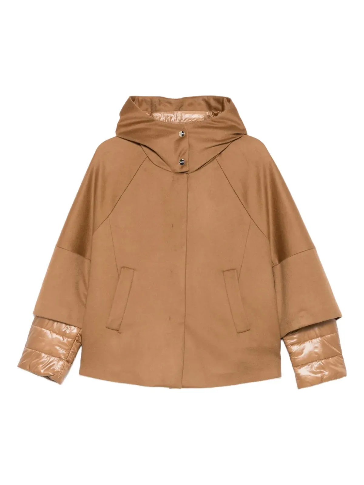 Herno hooded panelled jacket - Brown - 画像1