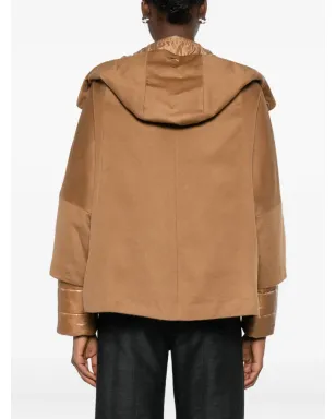 Herno hooded panelled jacket - Brown - サムネイル4