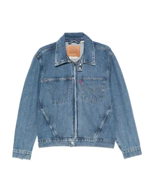 Levi's デニムジャケット ジップフロント ブルー - サムネイル1