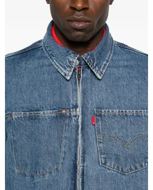 Levi's デニムジャケット ジップフロント ブルー - サムネイル5