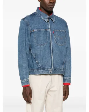 Levi's デニムジャケット ジップフロント ブルー - サムネイル3