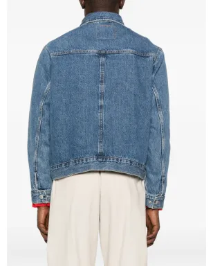 Levi's デニムジャケット ジップフロント ブルー - サムネイル4