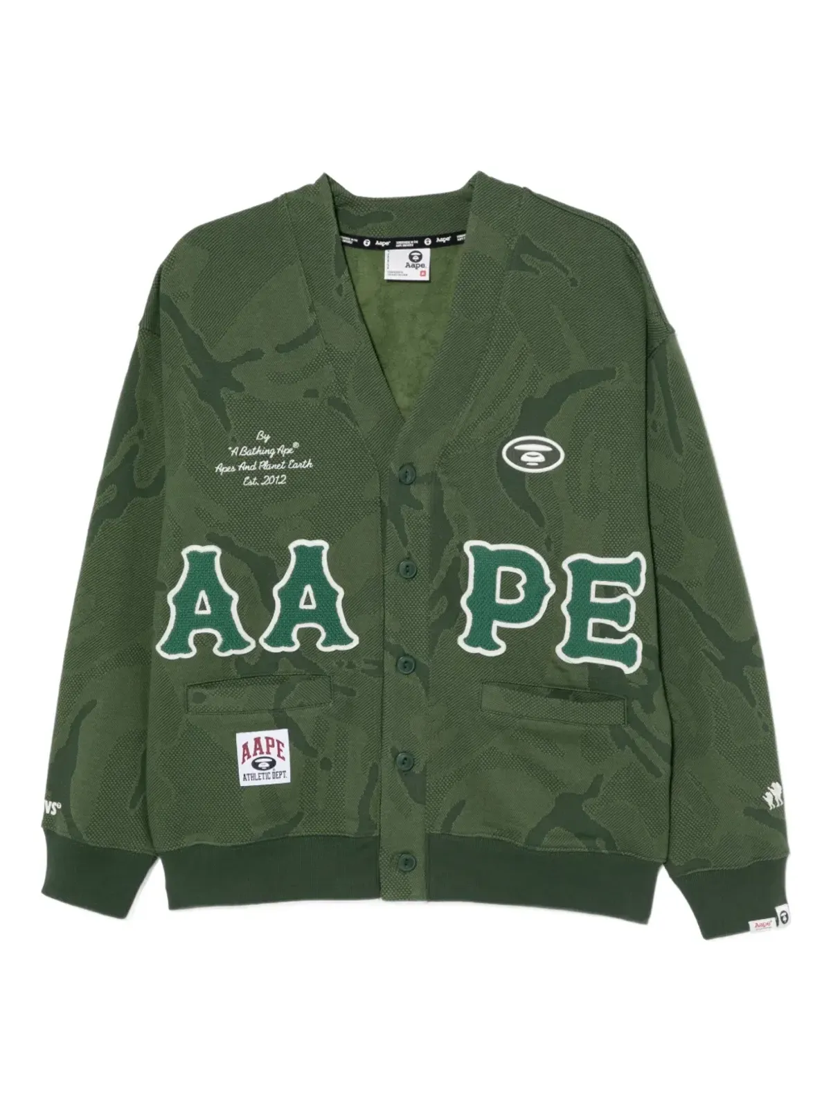 AAPE BY *A BATHING APE® ロゴアップリケ カモフラージュ スウェットシャツ - 画像1
