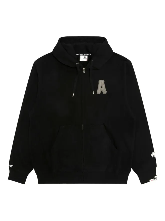 AAPE BY *A BATHING APE® AAPE BY *A BATHING APE® アップリケ付きジップアップフーディーの商品画像