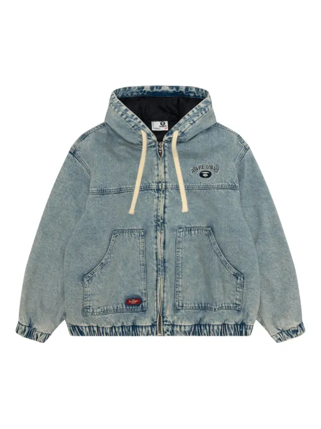 A BATHING APE® A BATHING APE® フード付きデニムジャケット ブルーの商品画像