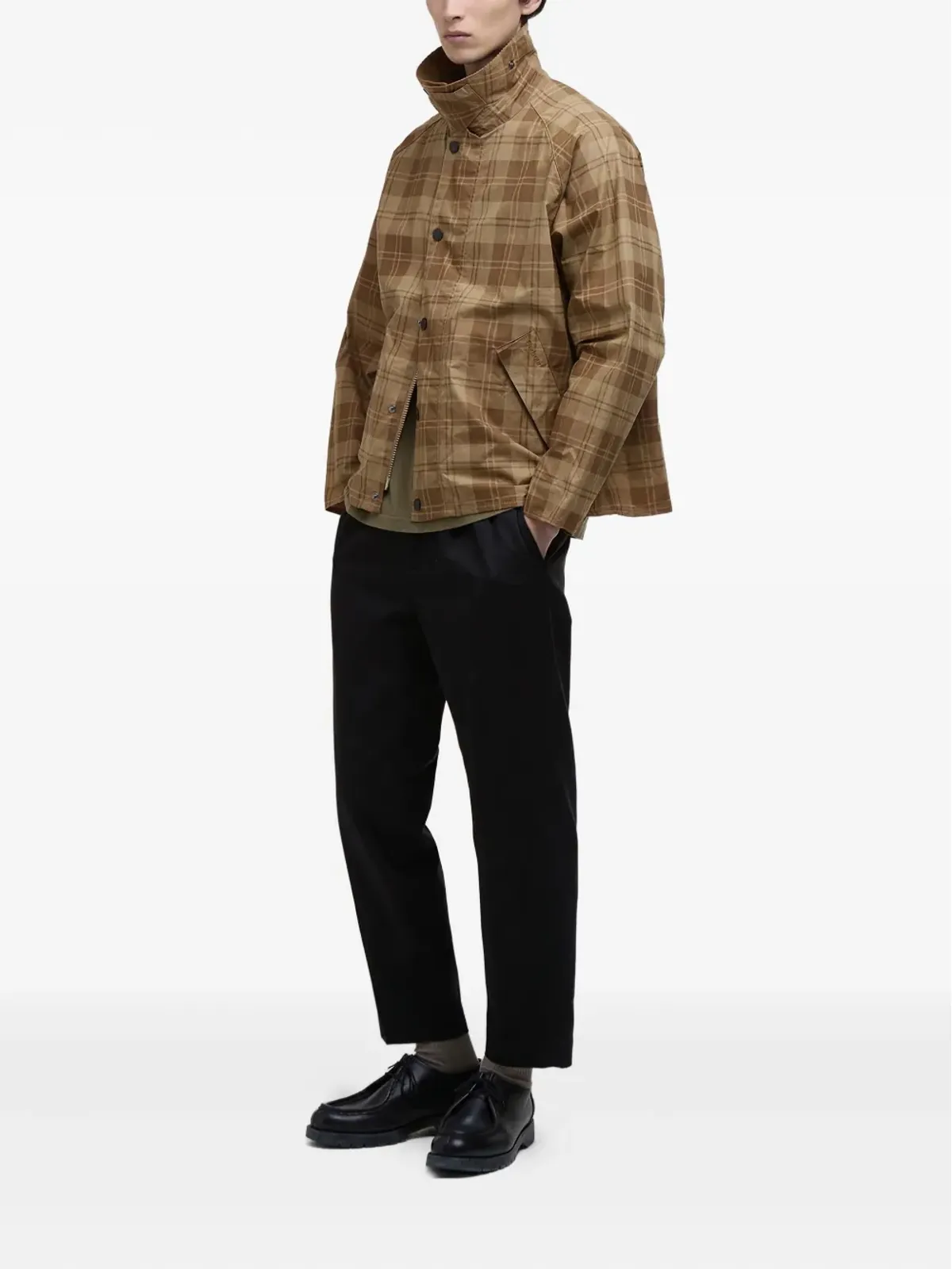 Barbour チェック柄ウィンドブレーカー - 画像2