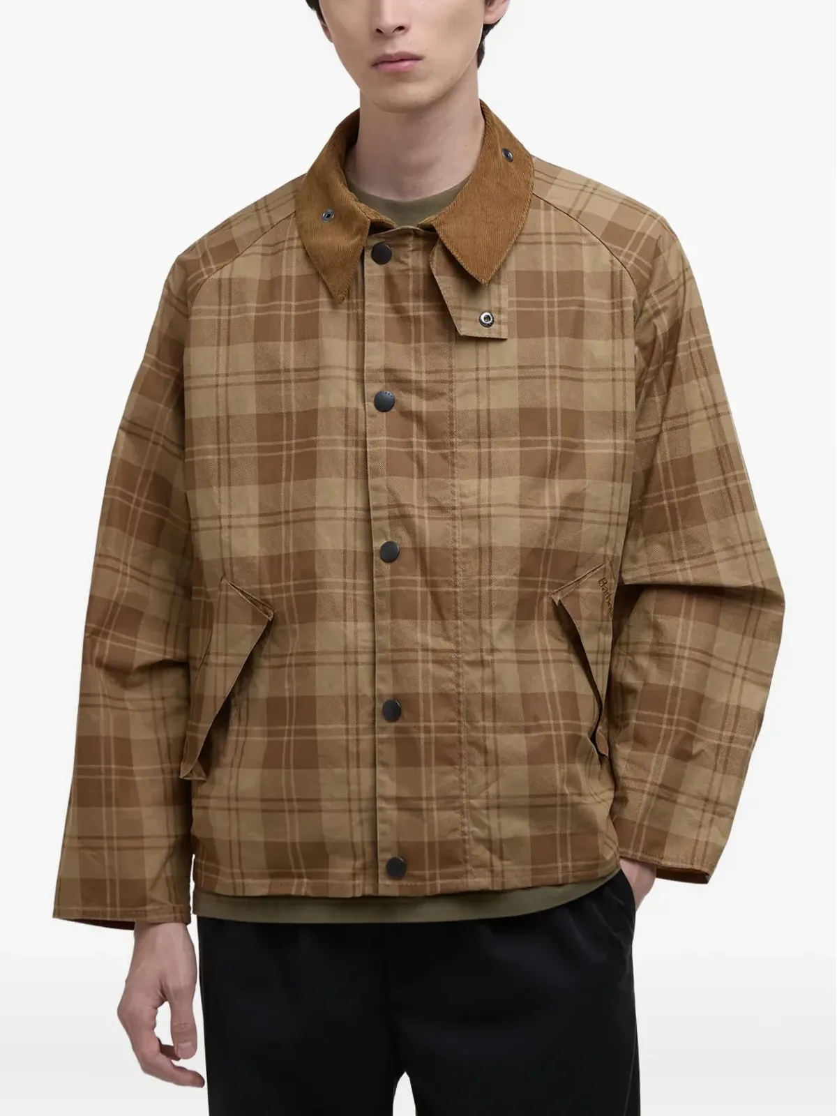 Barbour チェック柄ウィンドブレーカー - 画像3