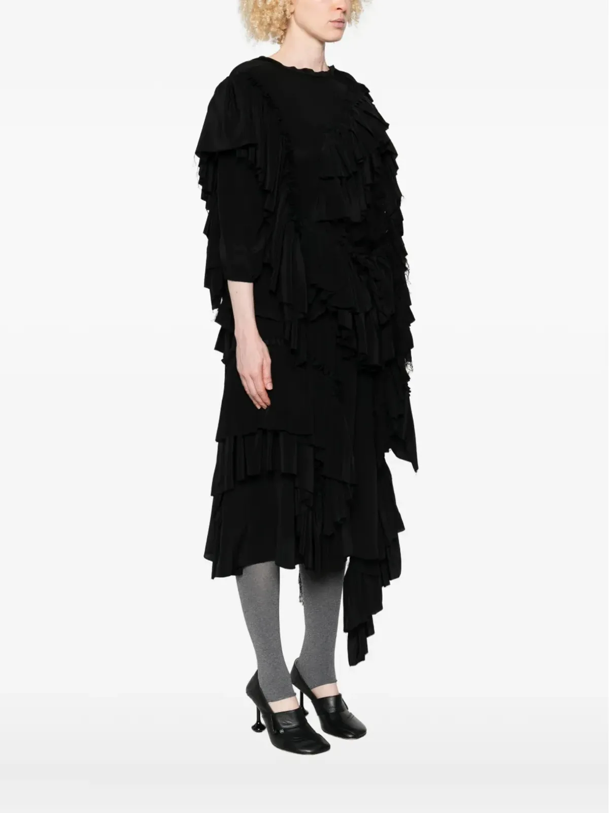 ALAINPAUL ラッフルド・アシンメトリック・トップ - 画像3