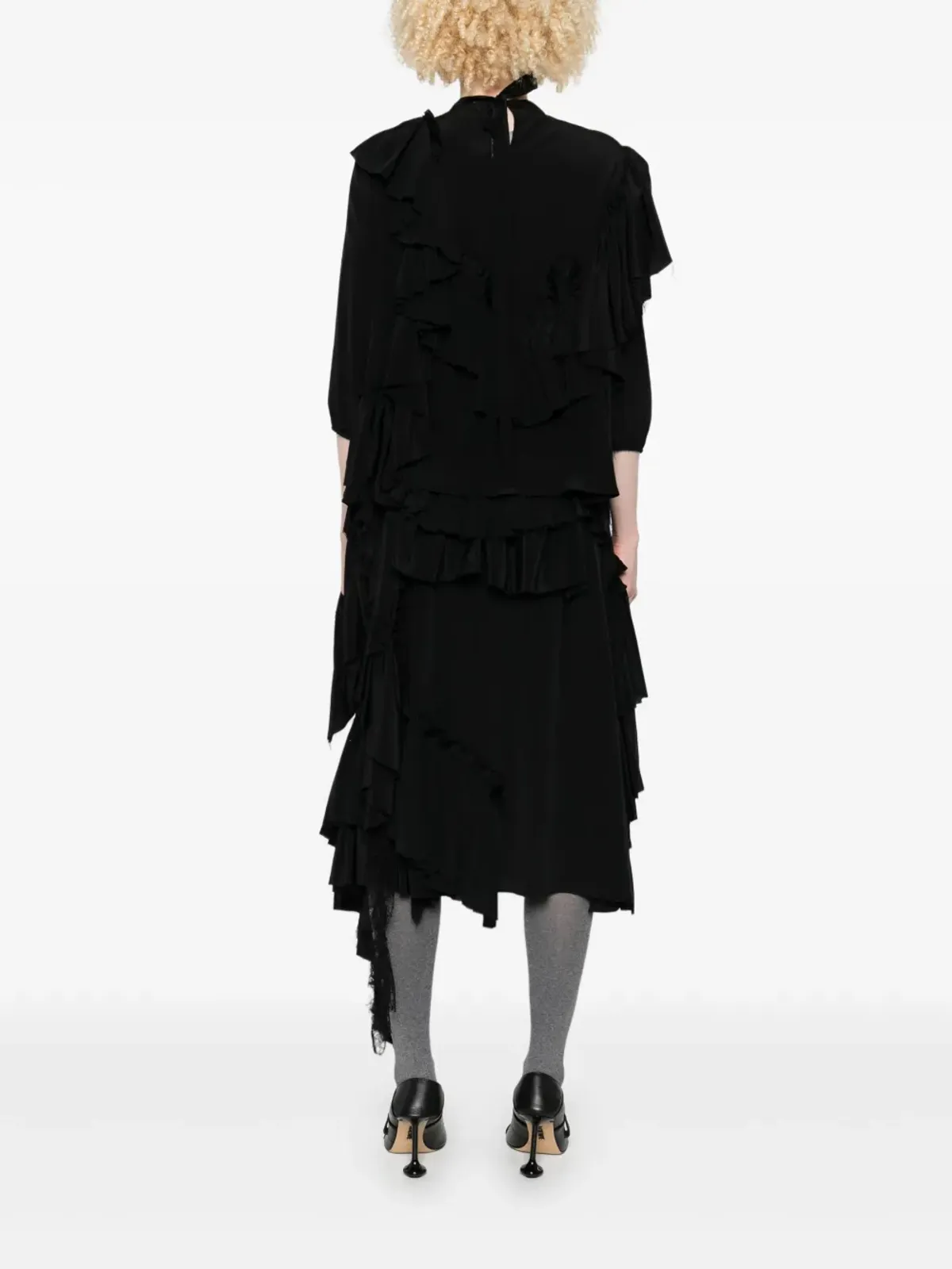 ALAINPAUL ラッフルド・アシンメトリック・トップ - 画像4