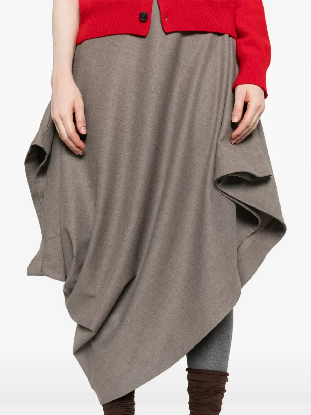 ALAINPAUL アシンメトリック ミディスカート - 画像5
