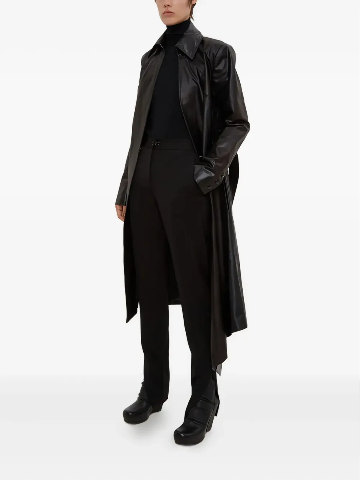 Olivier Theyskens ハイウエスト テーラードパンツ - 画像2