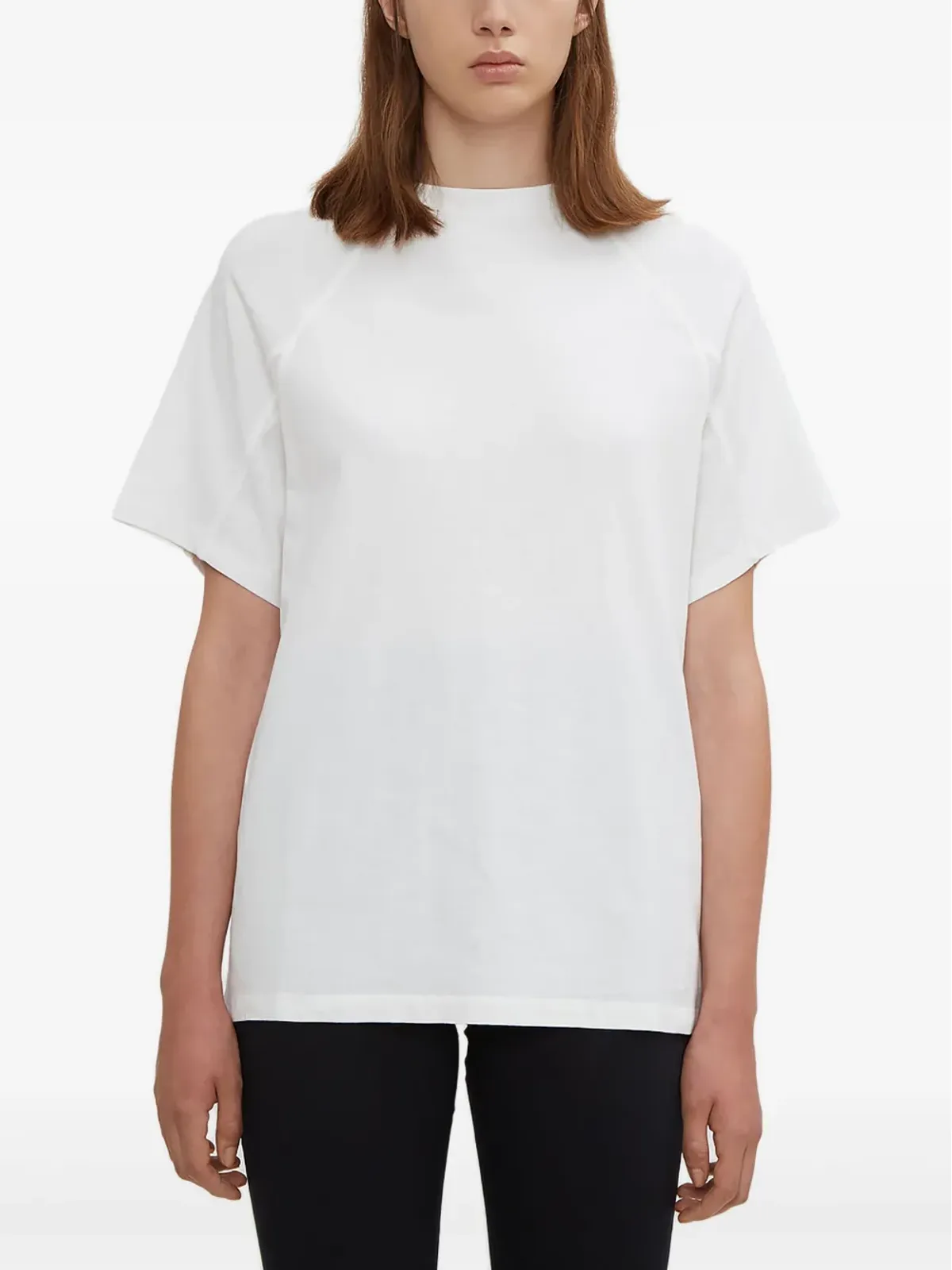 Olivier Theyskens リブネックTシャツ - 画像1