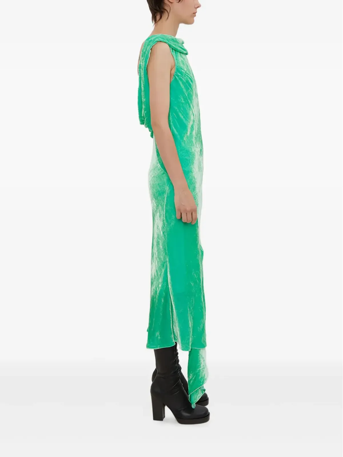 Olivier Theyskens ドレープ アシンメトリック ドレス - 画像2