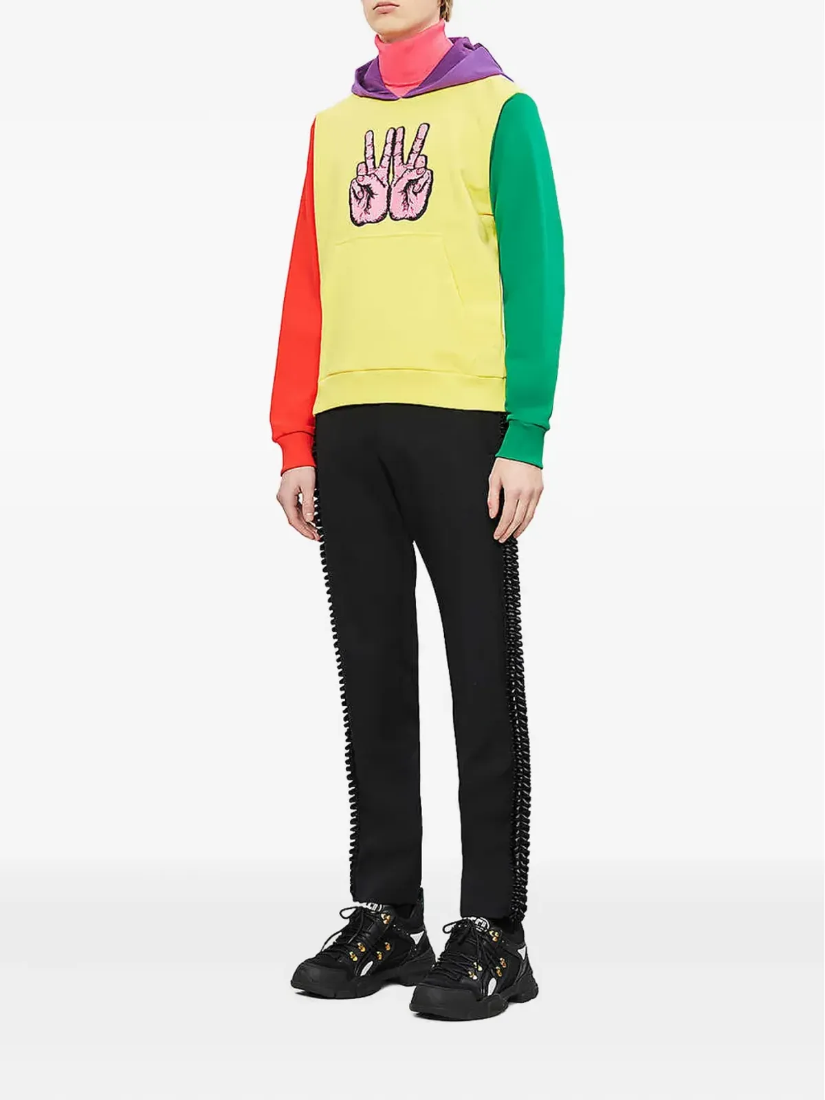 Walter Van Beirendonck W-Peace hoodie - Yellow - 画像2