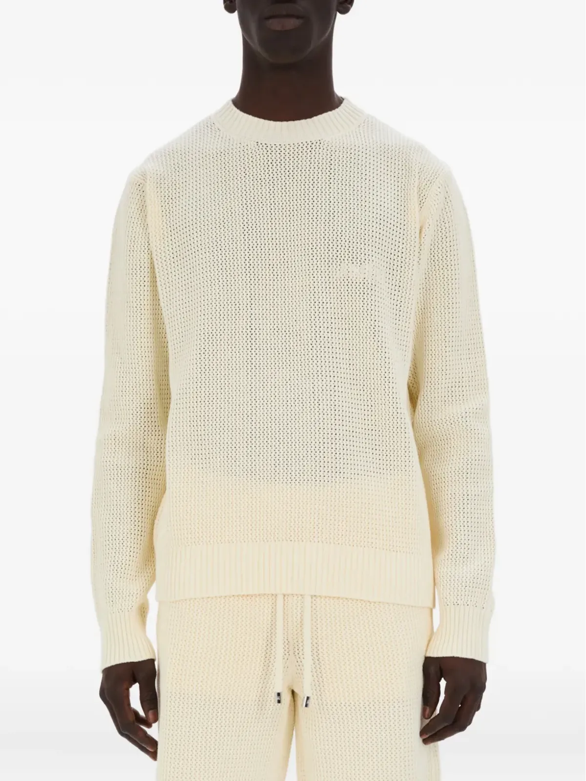 AMIRI ワッフル編み クルーネック セーター - 画像1