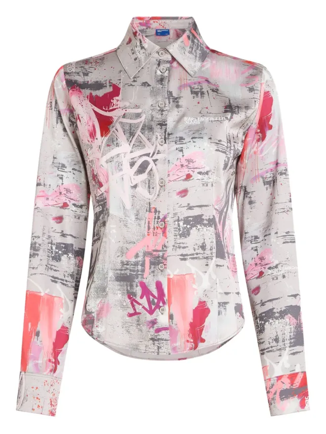 Karl Lagerfeld Jeans Karl Lagerfeld Jeans ペイントスプラッターシャツの商品画像