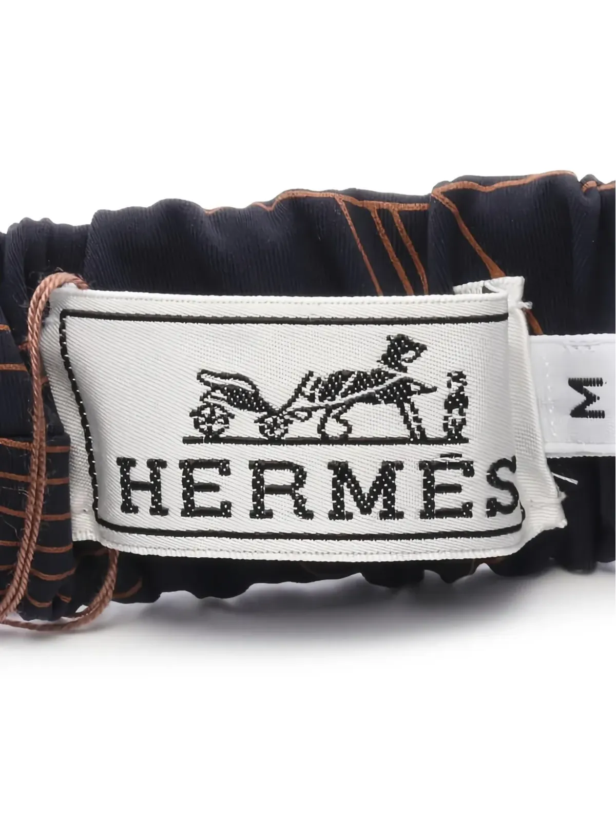 Hermès Pre-Owned 抽象プリントヘッドバンド - 画像3