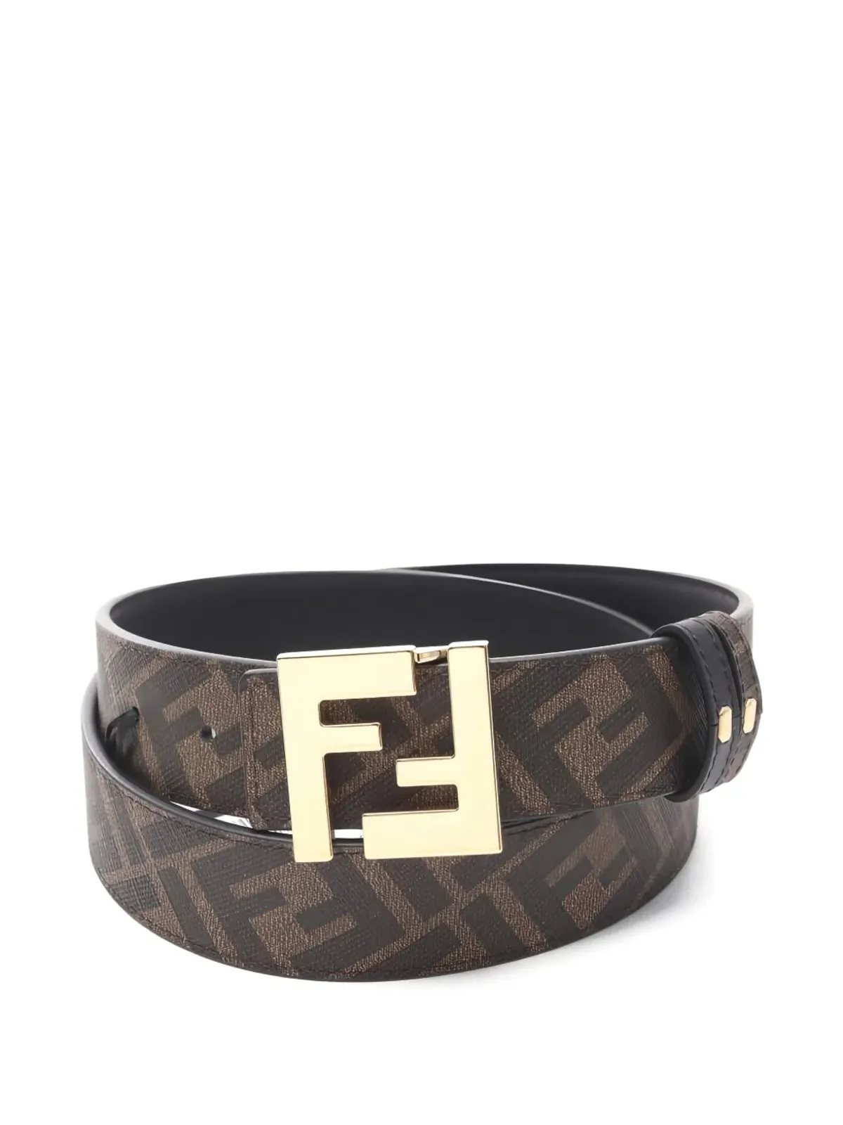 Fendi Pre-Owned FFパターン レザー ベルト - 画像2