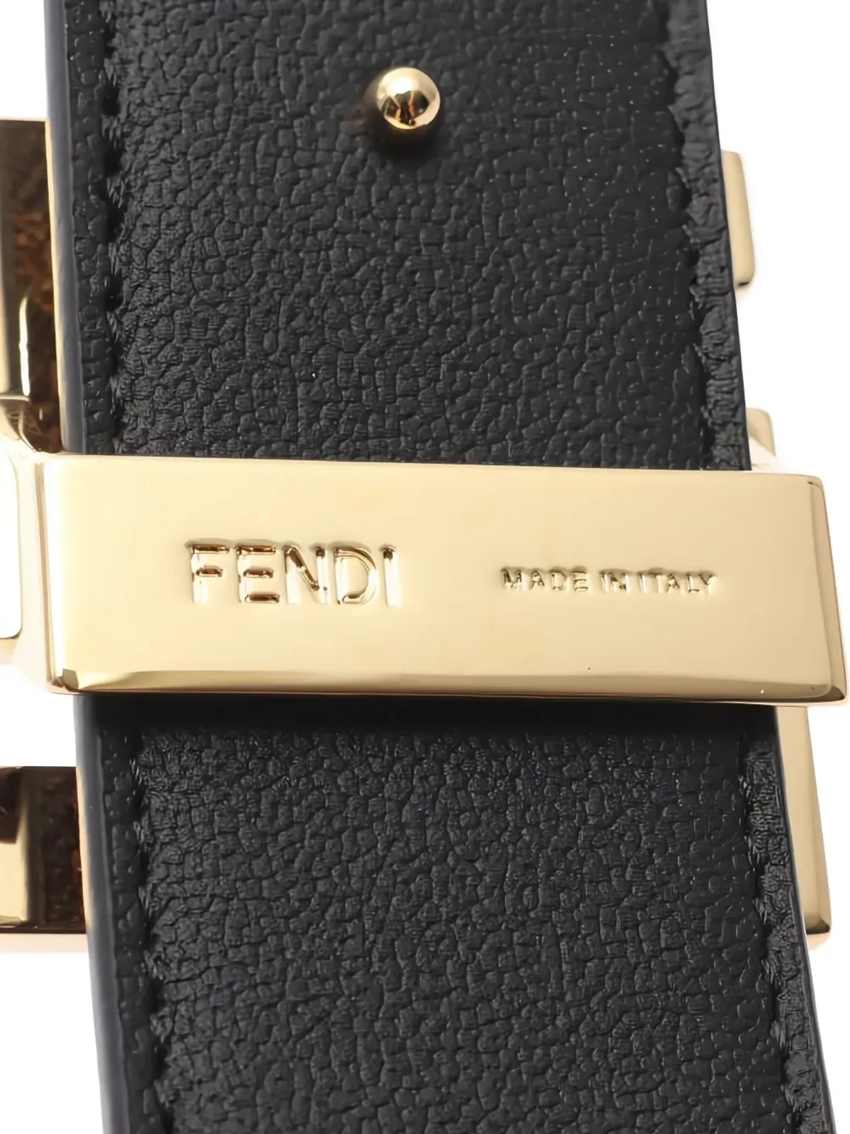 Fendi Pre-Owned FFパターン レザー ベルト - 画像3