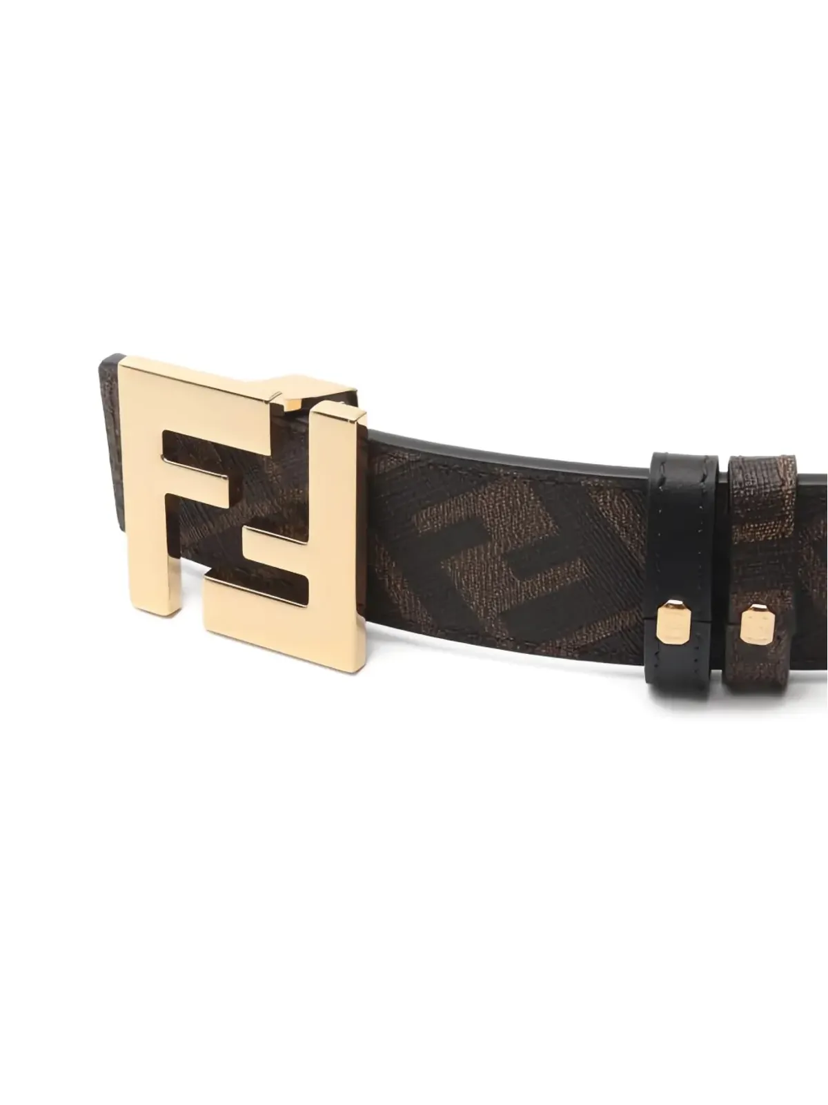 Fendi Pre-Owned FFパターン レザー ベルト - 画像4