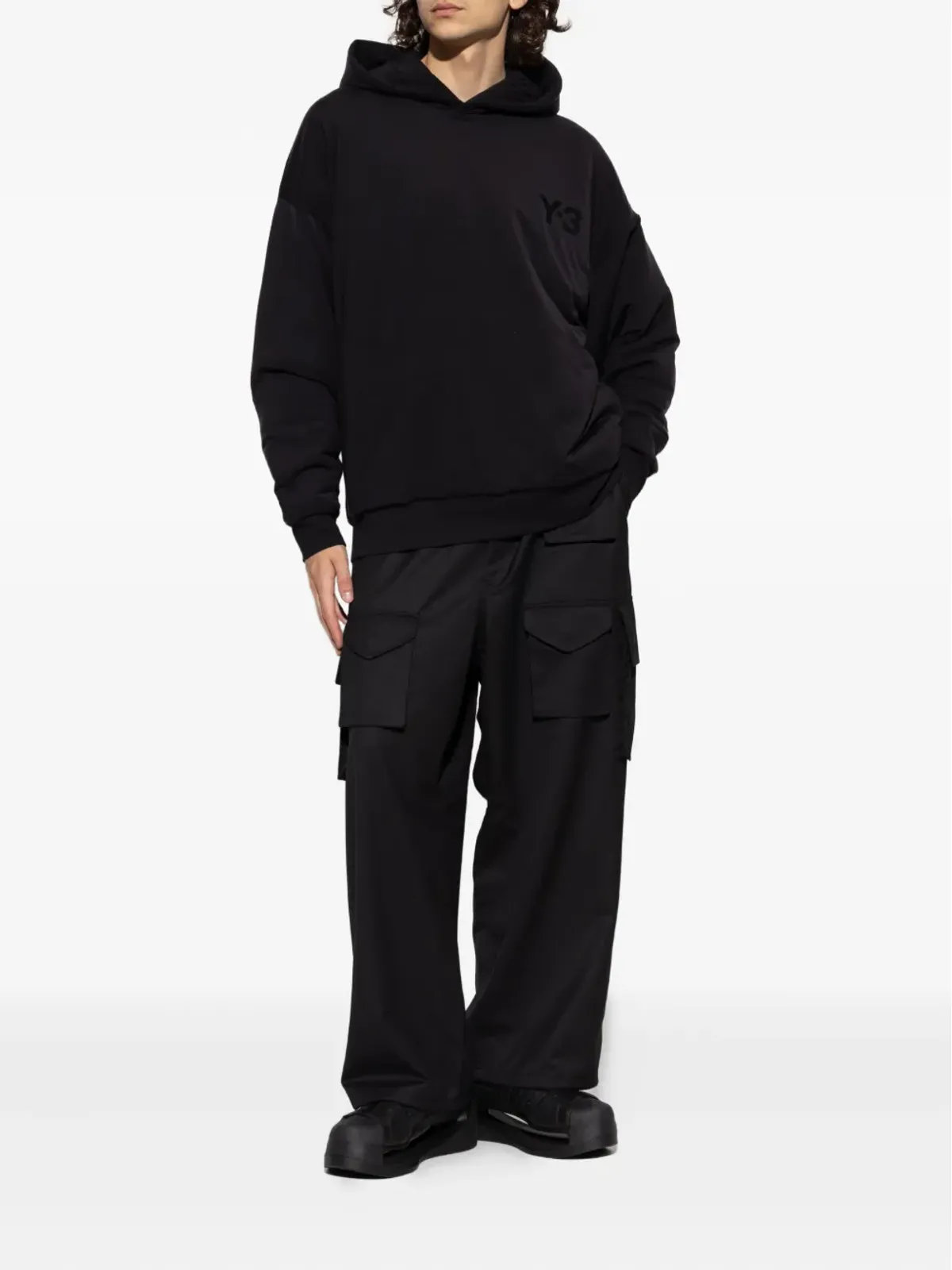 Y-3 ロゴ JY4556 フーディー - 画像2