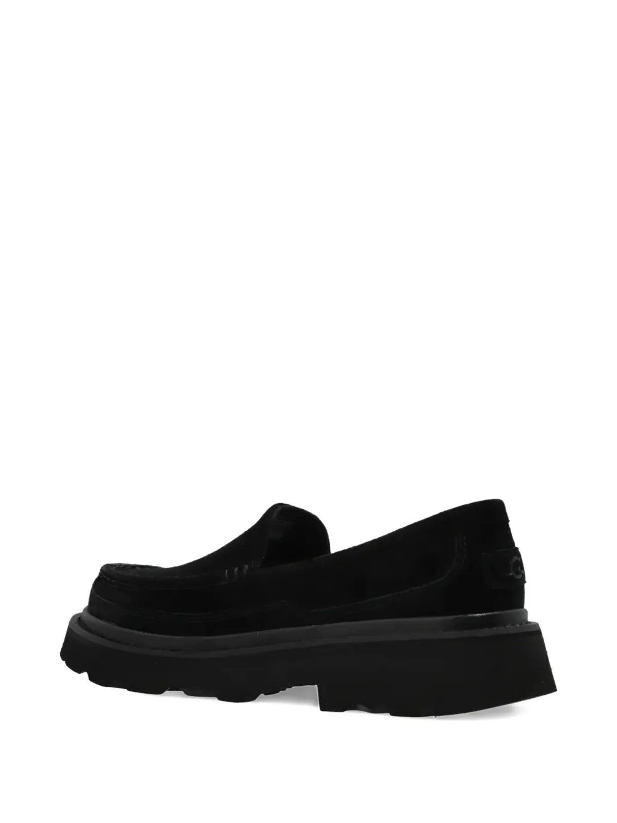 UGG アスコット スエード プラットフォーム ローファー ブラック - 画像4