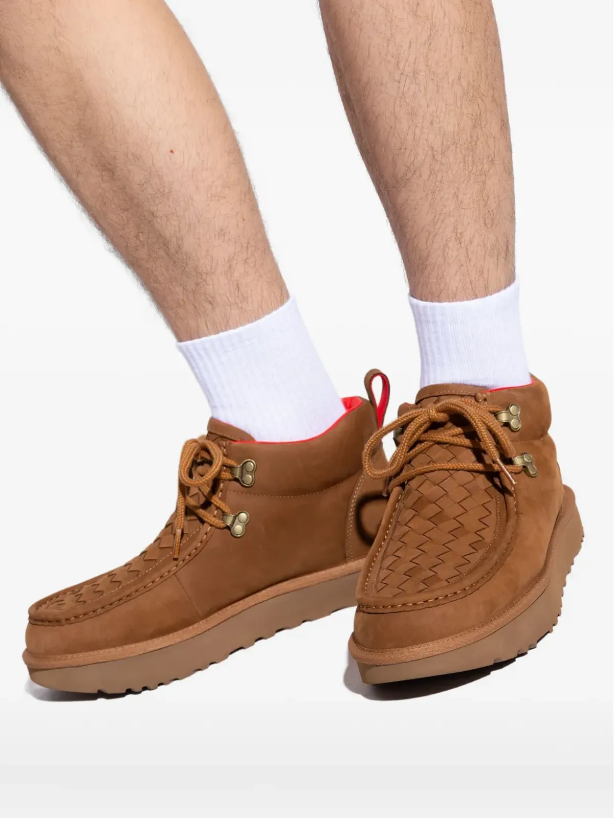 UGG アンブッシュ ウーブン レースアップ ブーツ - 画像5