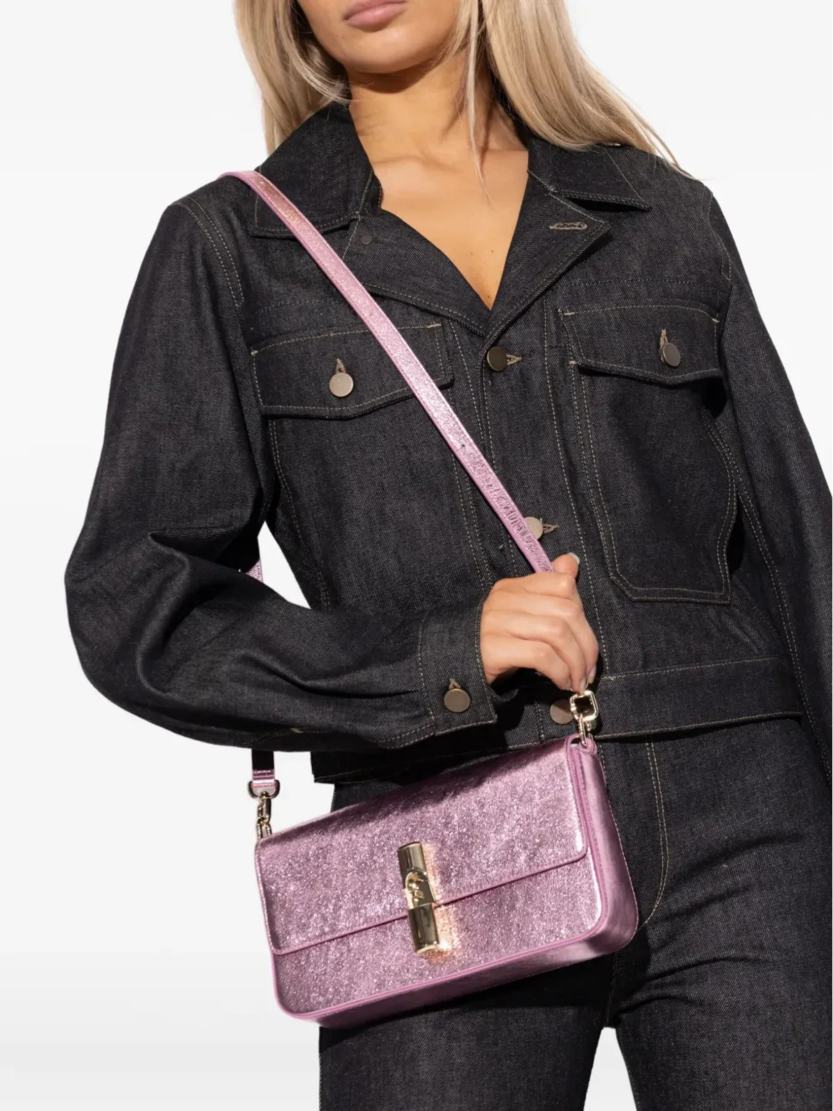 Furla Iride ロゴプレート クロスボディバッグ - 画像2