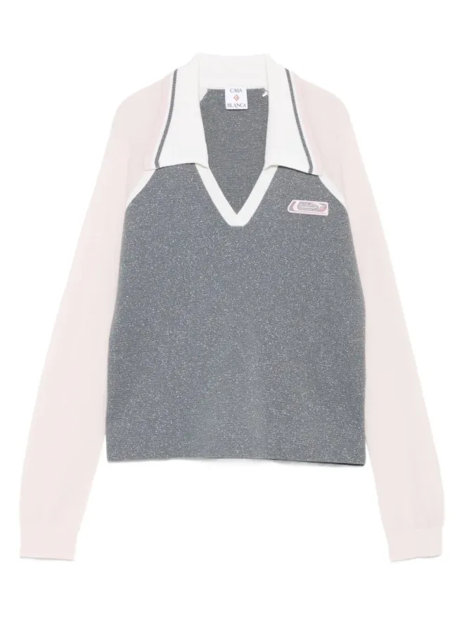 Casablanca Casablanca テニス長袖ポロトップの商品画像