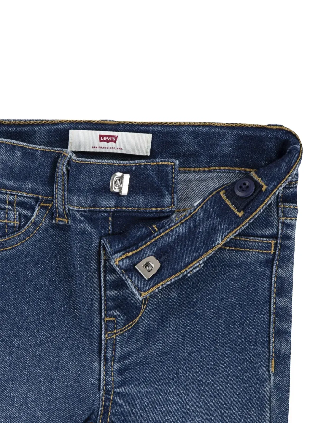 Levi's Kids ロゴディテール ボタン付きトラウザーズセット - 画像3
