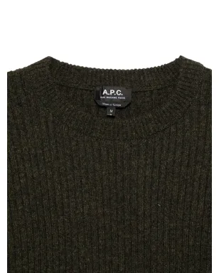 A.P.C. クルーネックセーター グリーン - サムネイル3