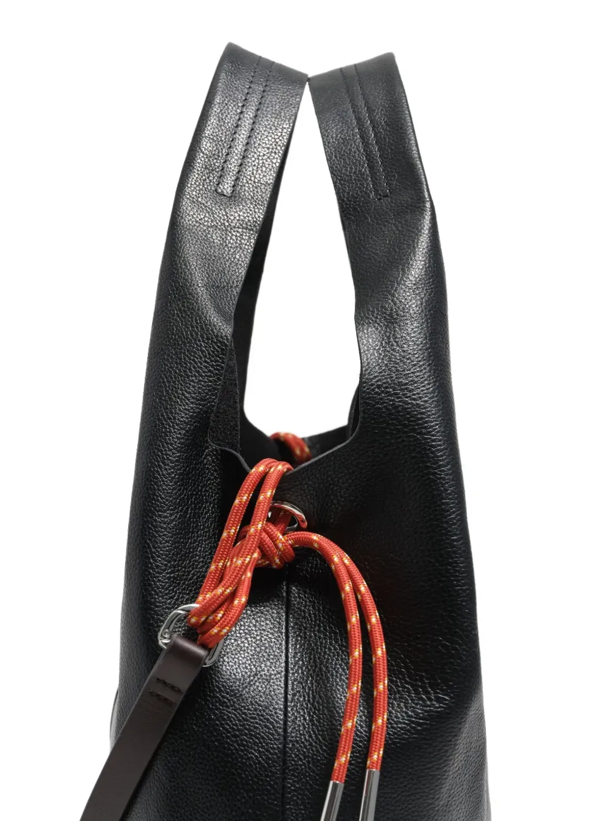 Bimba y Lola ペーパー レザー ドローストリング ショルダーバッグ - 画像3