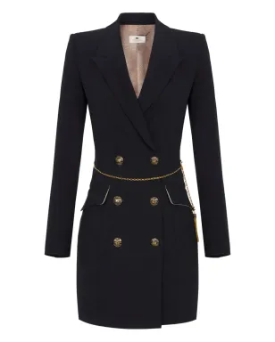 Elisabetta Franchi チェーン装飾 ダブルブレストドレス - サムネイル1