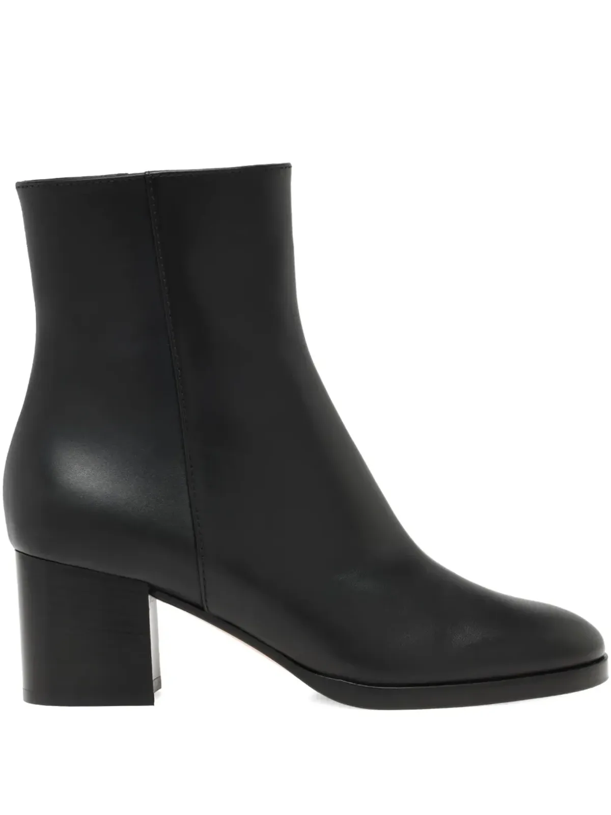 Gianvito Rossi サンティアゴ レザー ジップファスニング ブーツ - 画像1