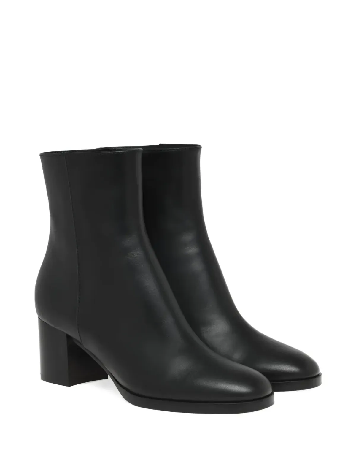 Gianvito Rossi サンティアゴ レザー ジップファスニング ブーツ - 画像2