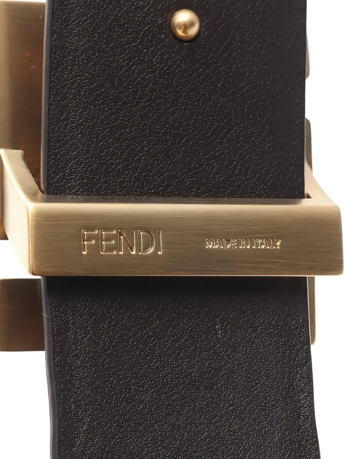 Fendi Pre-Owned 20s FF-logo buckle belt - Black - 画像3