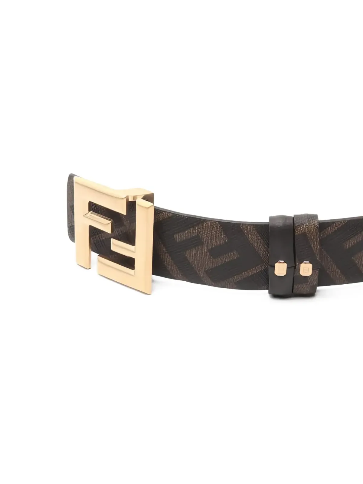 Fendi Pre-Owned 20s FF-logo buckle belt - Black - 画像4