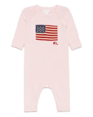 POLO RALPH LAUREN KIDS 旗モチーフ ロンパース - サムネイル1