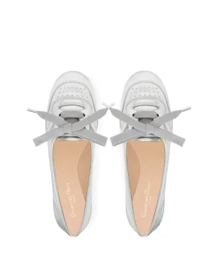 Gianvito Rossi レースアップパンチング バレエフラット - サムネイル3