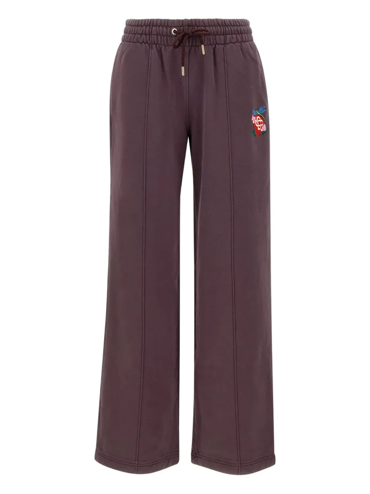 Casablanca embroidered-logo drawstring track pants - Purple - 画像1