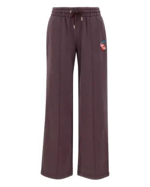 Casablanca embroidered-logo drawstring track pants - Purple - サムネイル1