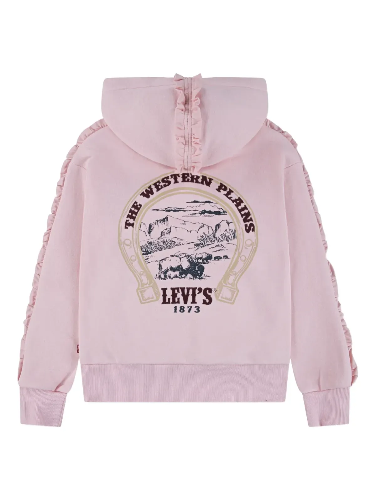 Levi's Kids フリルディテール グラフィックフーディー - 画像2
