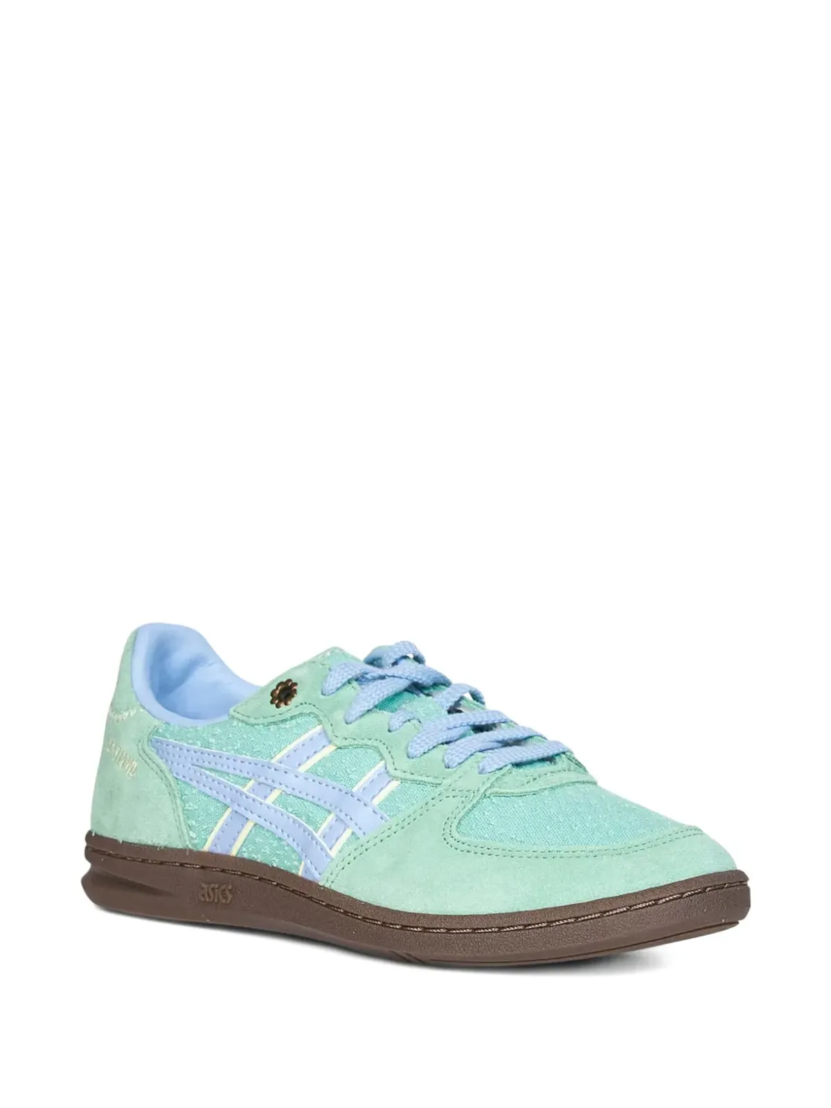 ASICS Skyhand OG スエードスニーカー グリーン - 画像2
