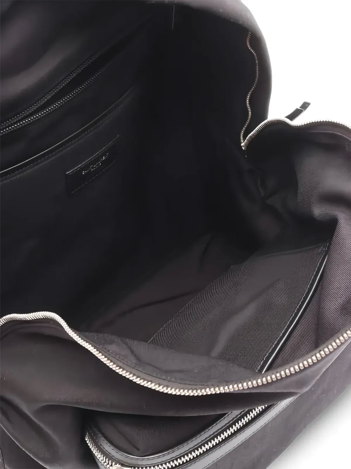 Saint Laurent Pre-Owned 20s レザー トリム バックパック - 画像3
